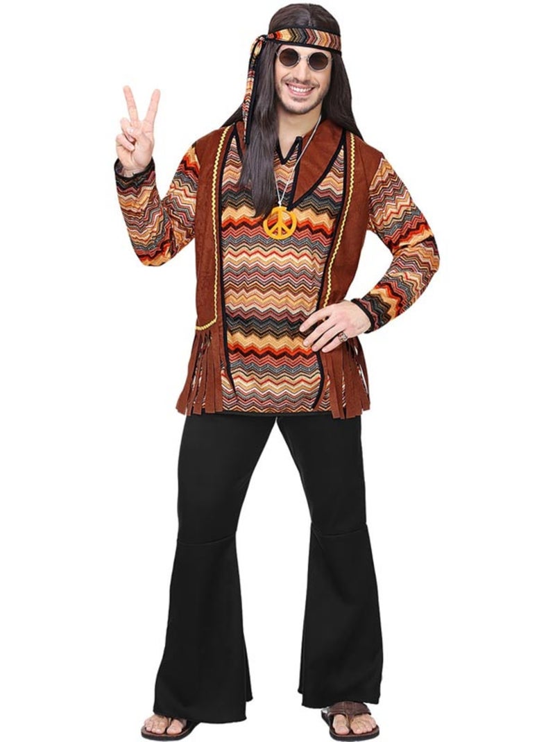 Disfraz de Hippie franjas de colores Multicolor - Kiabi