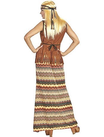 Disfraz de Hippie franjas de colores