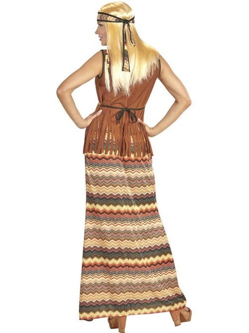 Disfraz de Hippie franjas de colores - Kiabi