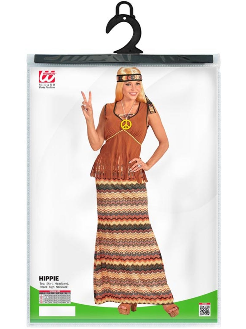 Disfraz de Hippie franjas de colores Multicolor - Kiabi