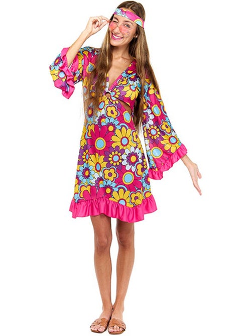 Disfraz de Hippie Margaritas - Kiabi