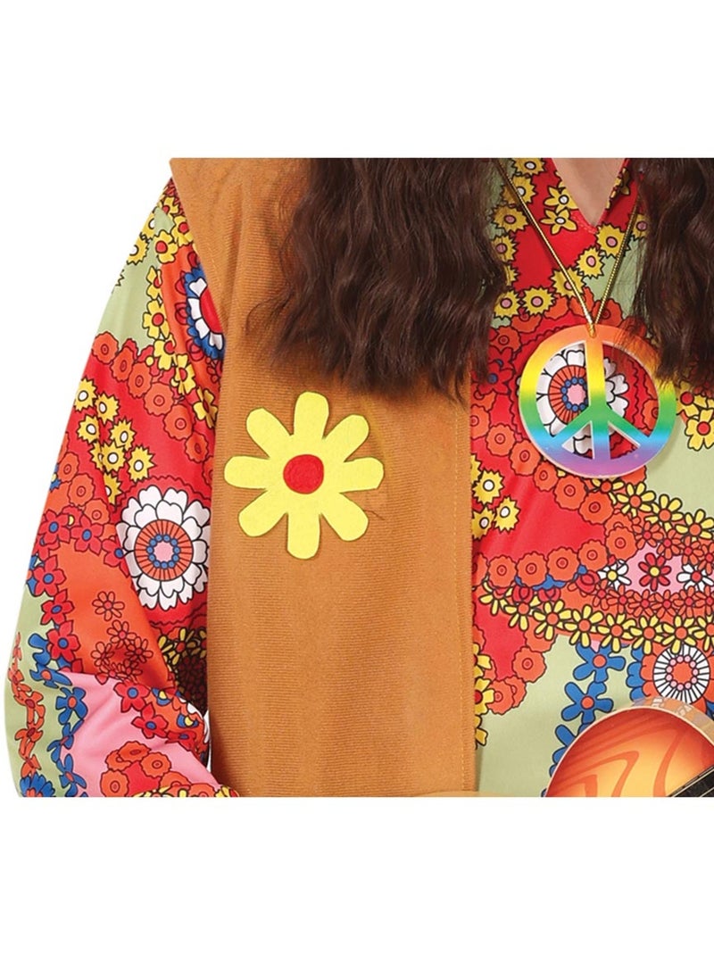 Disfraz de Hippie Paz Amor Multicolor - Kiabi