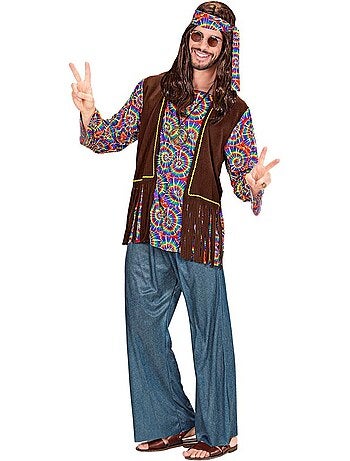 Disfraz de Hippie Psicodélico con chaleco