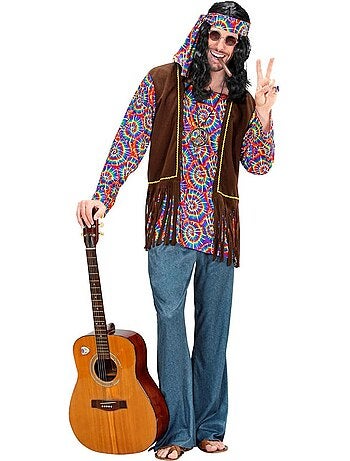 Disfraz de Hippie Psicodélico con chaleco