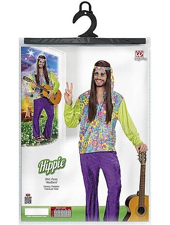 Disfraz de Hippie púrpura de terciopelo