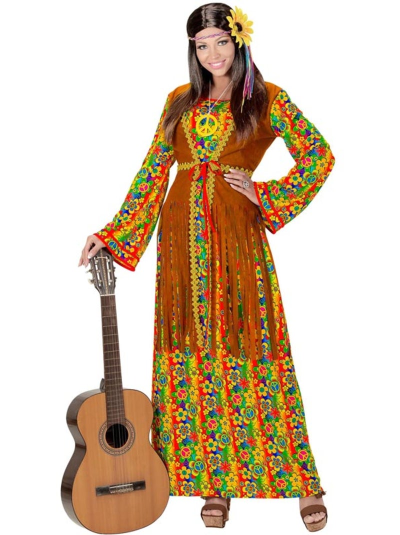 Disfraz de Hippie Símbolo de Paz Multicolor - Kiabi