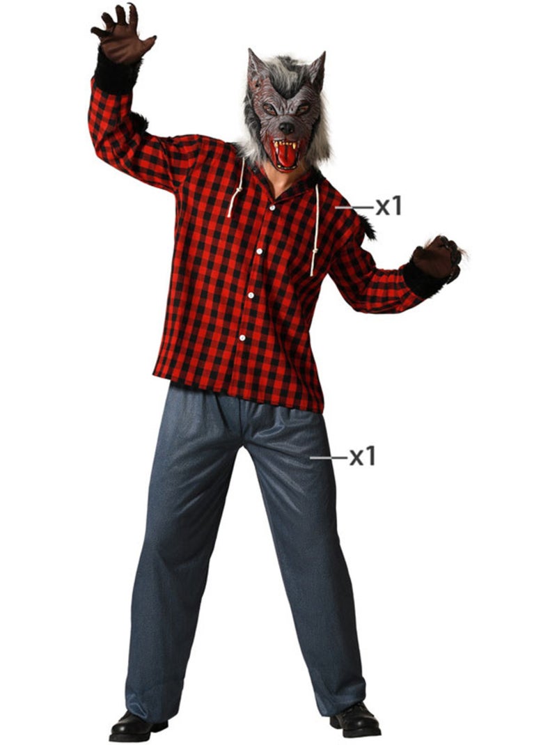 Disfraz de hombre lobo para hombre Multicolor - Kiabi