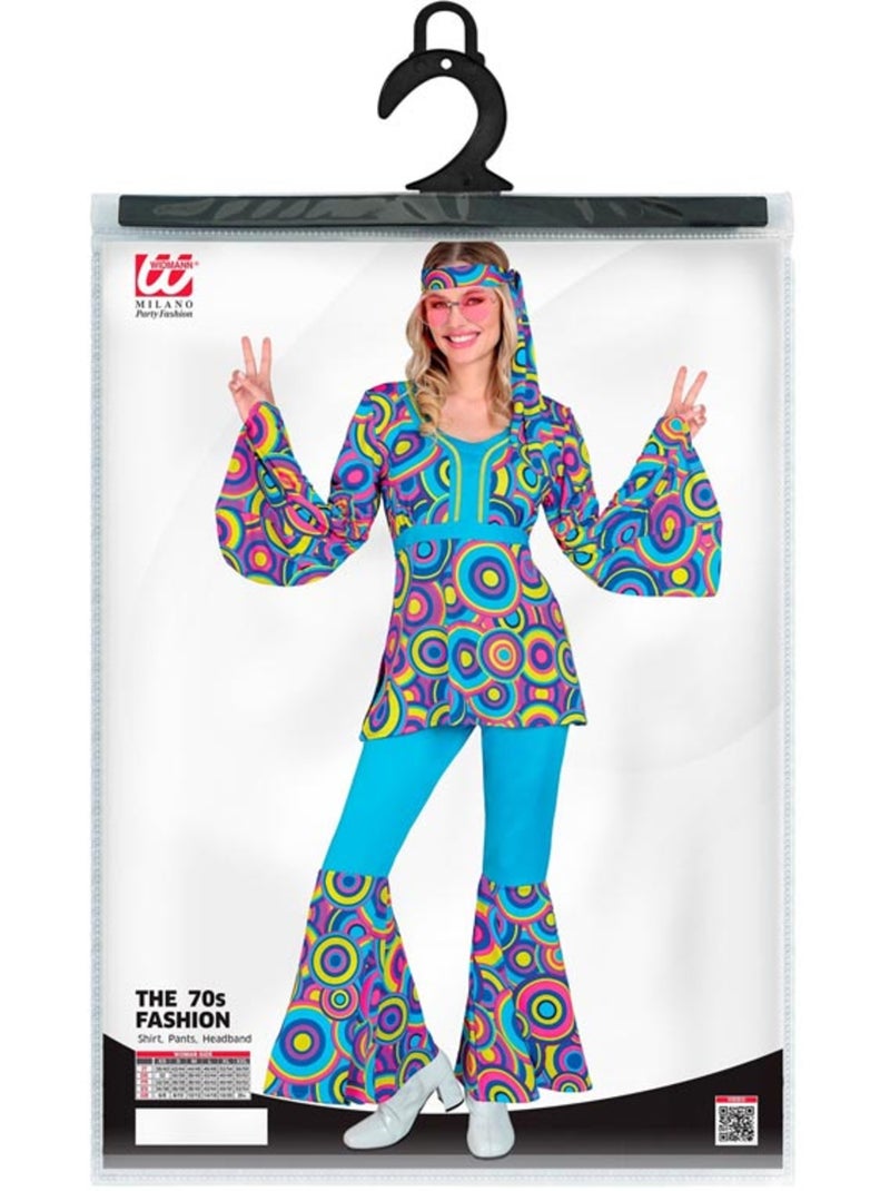 Disfraz de los años 70 Acampanado Burbujas Multicolor - Kiabi
