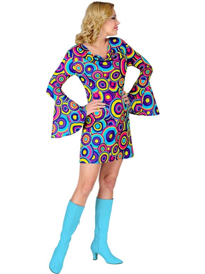 Disfraz de los años 70 Burbujas Multicolor - Kiabi