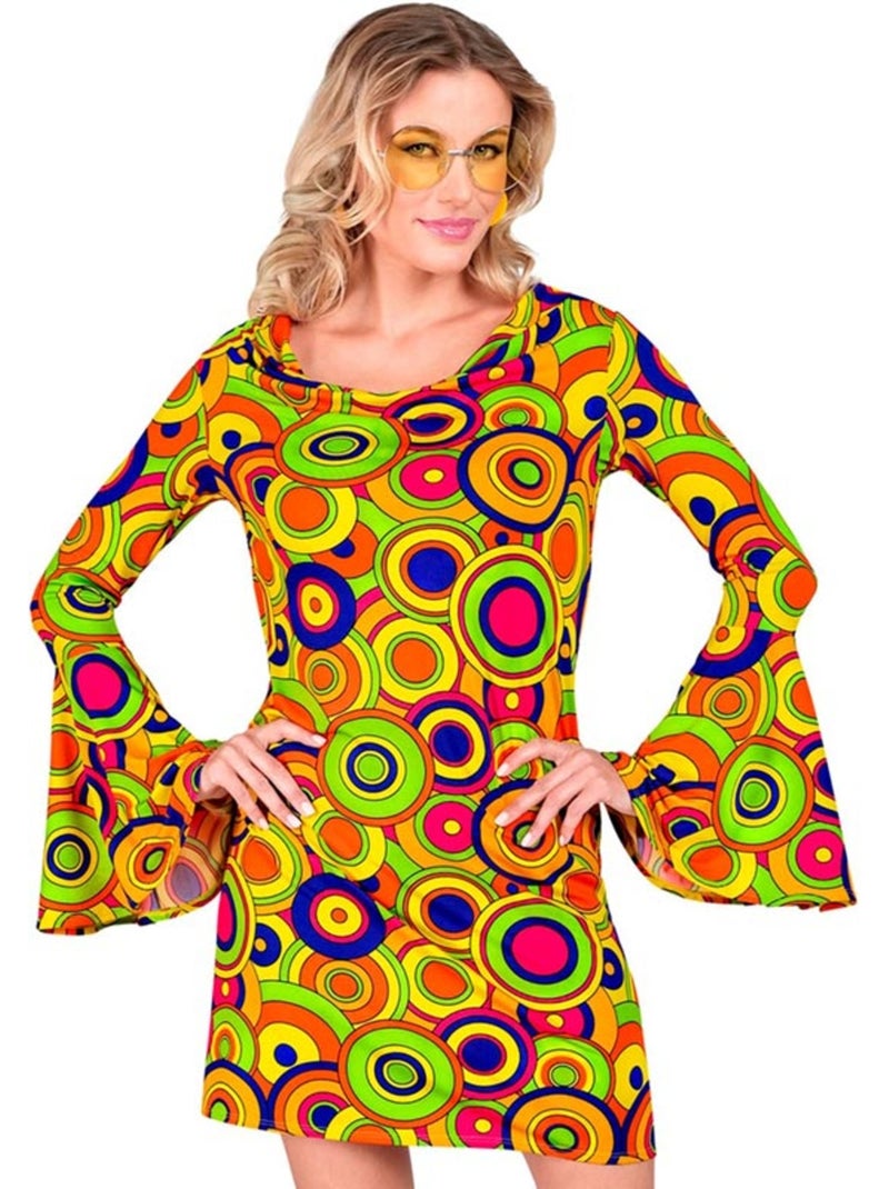 Disfraz de los años 70 Círculos Multicolor - Kiabi