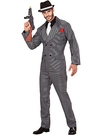 Disfraz de Mafioso en traje elegante