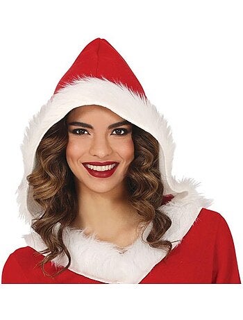 Disfraz de Mamá Noel con capucha