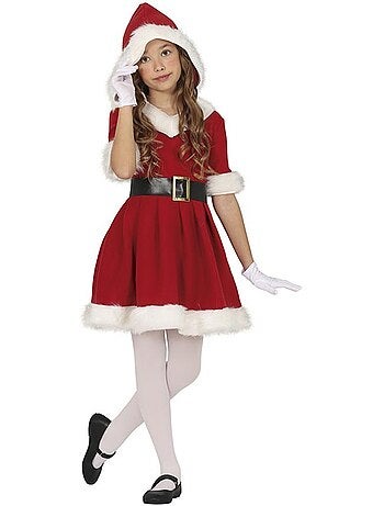 Disfraz de Mamá Noel en vestido con capucha