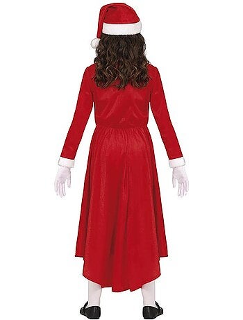 Disfraz de Mamá Noel en vestido largo