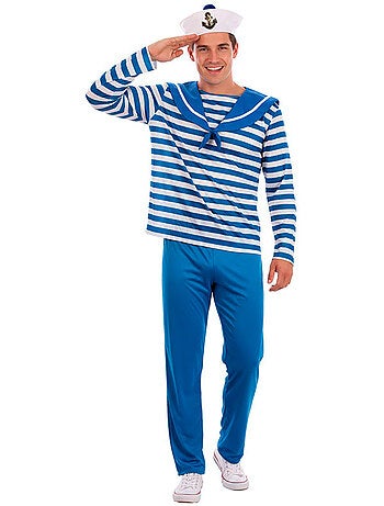 Disfraz de marinero a rayas para hombre