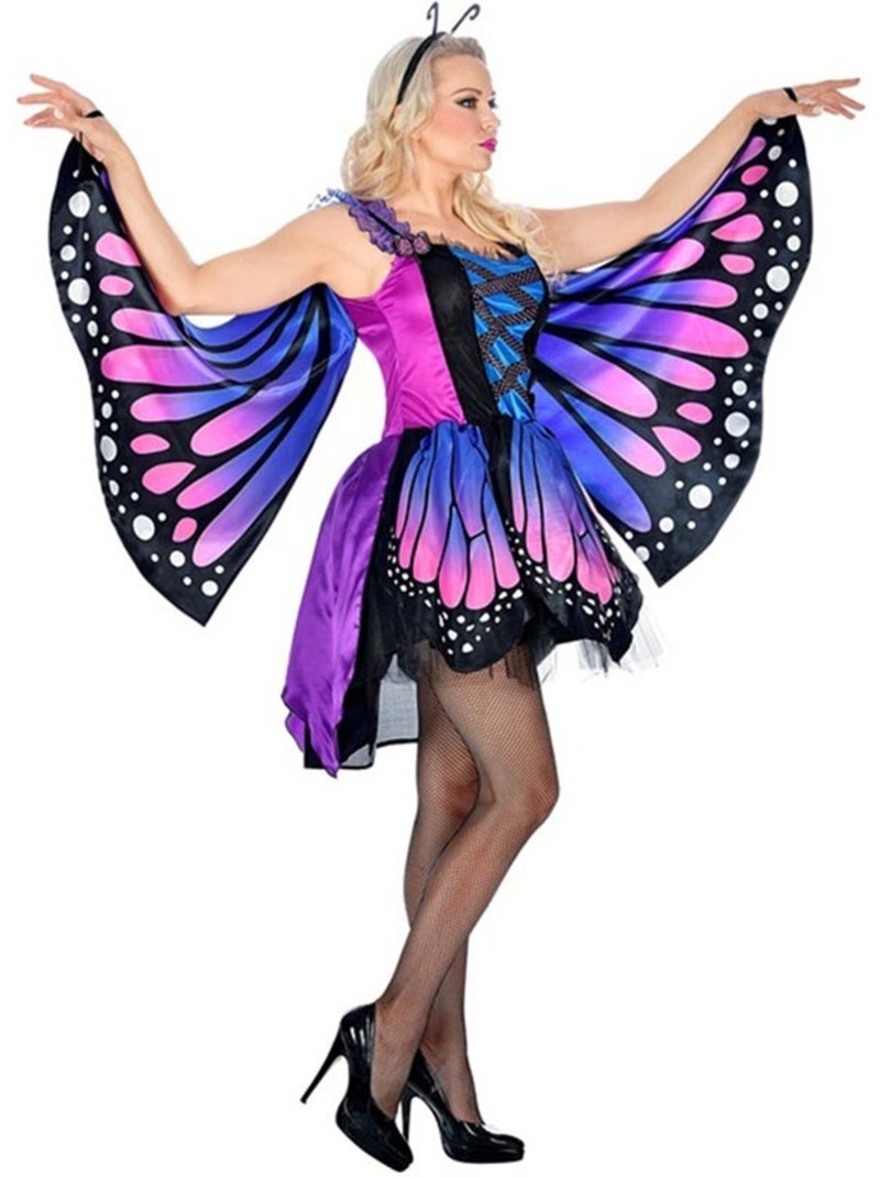Disfraz de Mariposa con Alas Multicolor - Kiabi