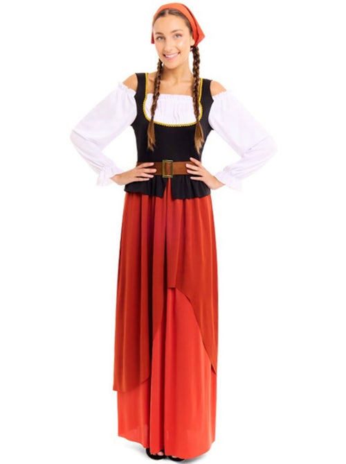 Disfraz de Mesonera Medieval - Kiabi