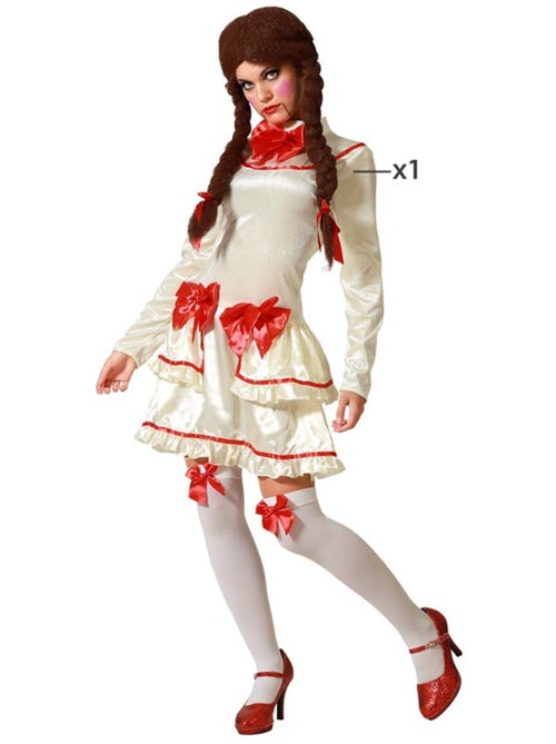 Disfraz de muñeca de porcelana para mujer - Kiabi