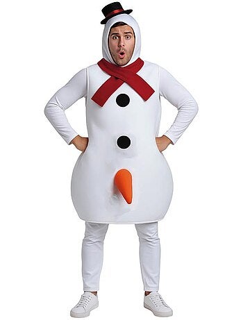 Disfraz de muñeco de nieve divertido para hombre