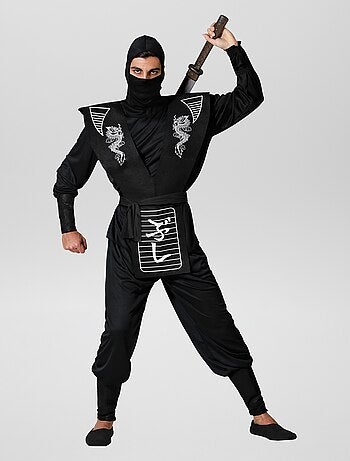 Disfraz de Ninja Black Adulto - FiestasMix