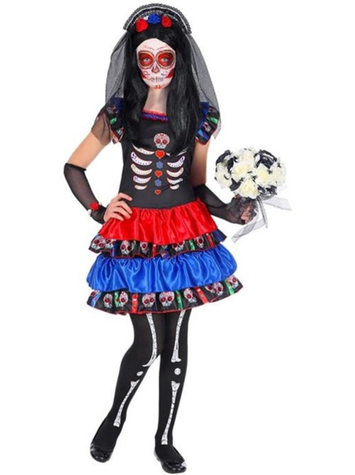 Disfraz de Novia Esqueleto Catrina - Kiabi