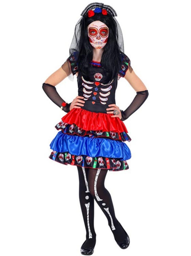 Disfraz de Novia Esqueleto Catrina Multicolor - Kiabi