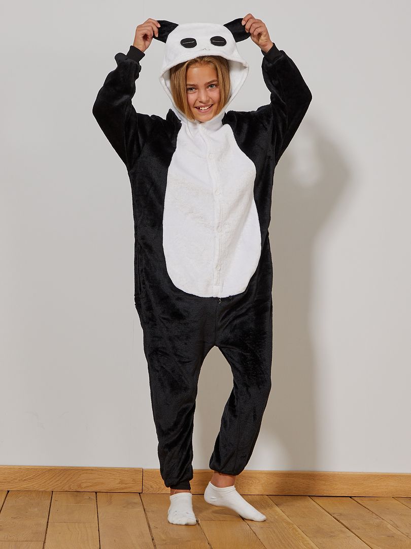 Disfraz de oso panda negro/blanco - Kiabi