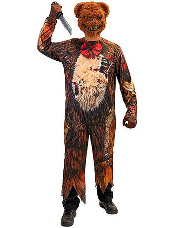 Disfraz de oso zombie con máscara para hombre