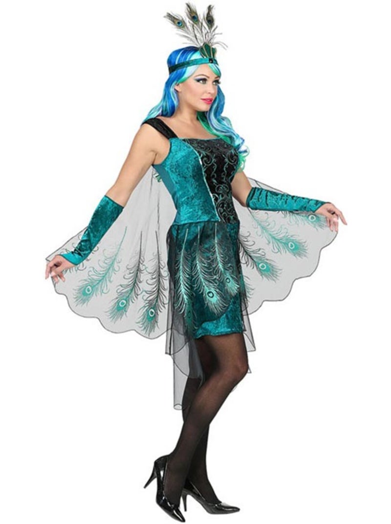 Disfraz de Pavo Real Multicolor - Kiabi