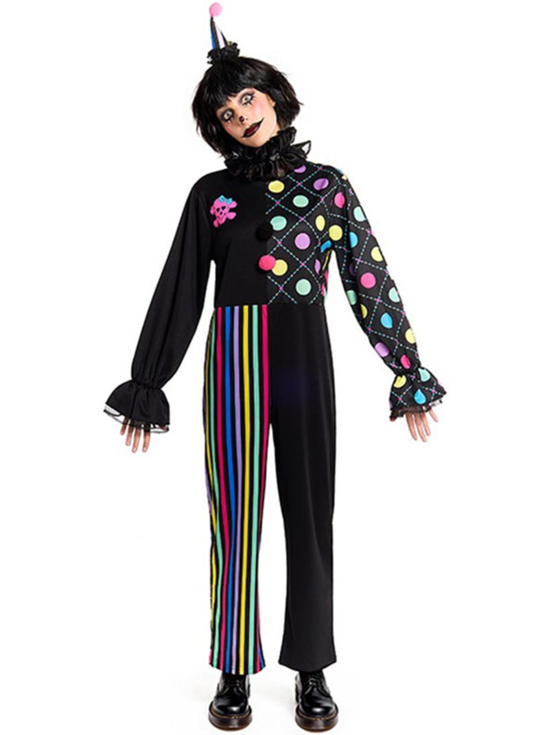 Disfraz de Payasa Sombría Colorida Multicolor - Kiabi