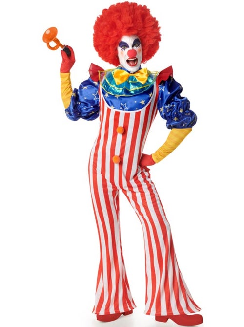 Disfraz de payaso a rayas para hombre - Kiabi