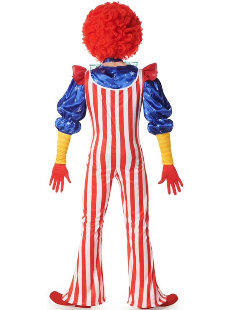 Disfraz de payaso a rayas para hombre Multicolor - Kiabi