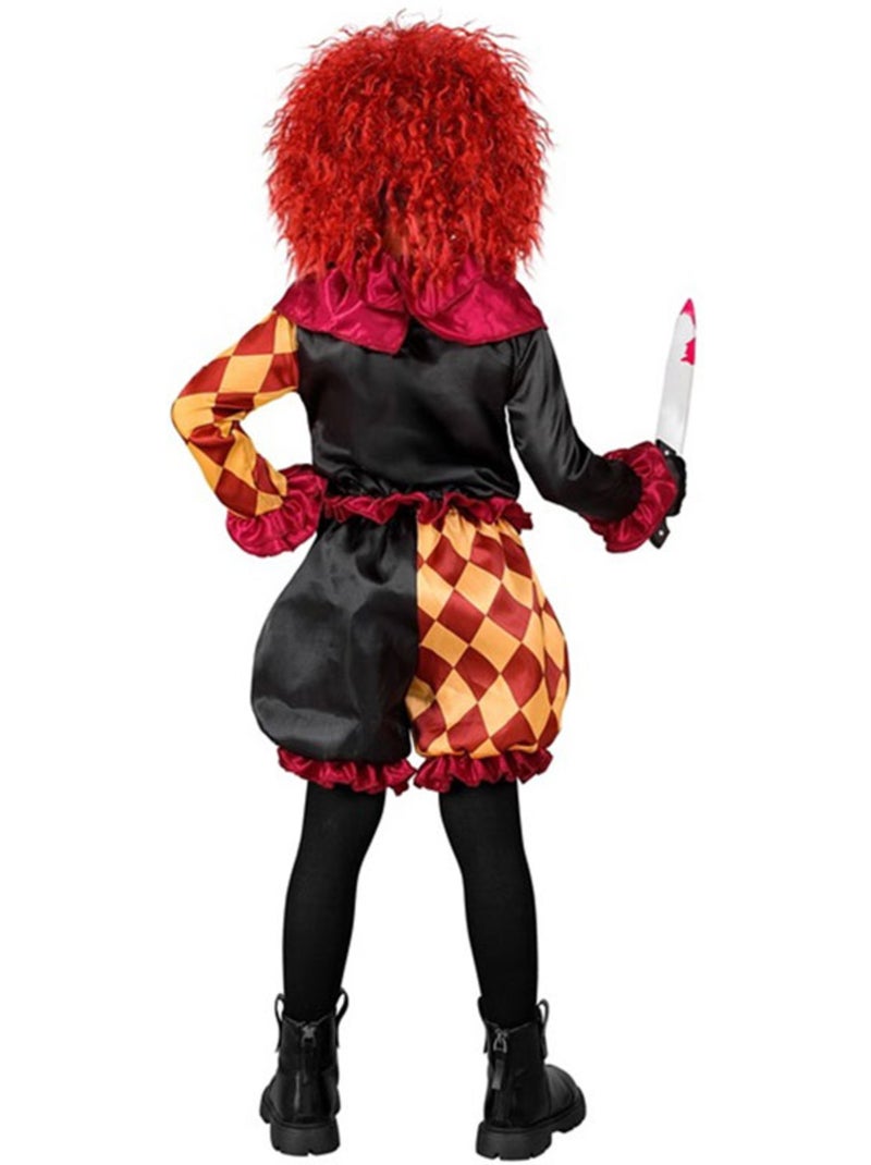 Disfraz de Payaso Macabro a Cuadros Multicolor - Kiabi