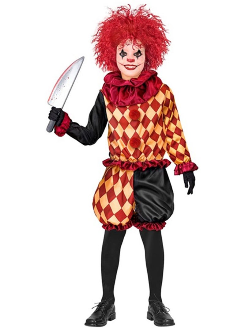 Disfraz de Payaso Macabro a Cuadros Multicolor - Kiabi