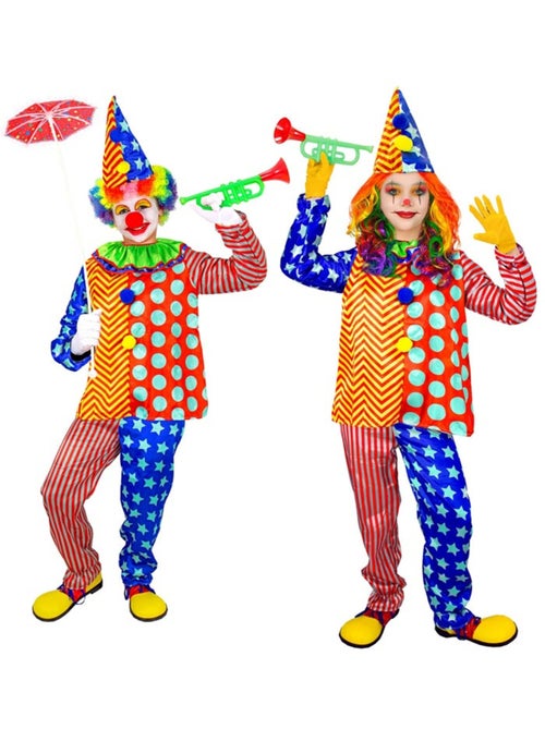 Disfraz de Payaso rayas y lunares - Kiabi