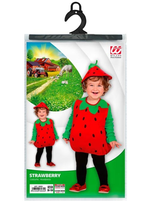 Disfraz de pequeña fresa con gorro para bebé - Kiabi