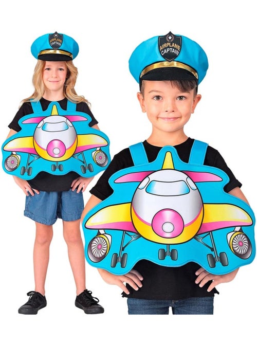 Disfraz de Piloto Avión con gorro - Kiabi