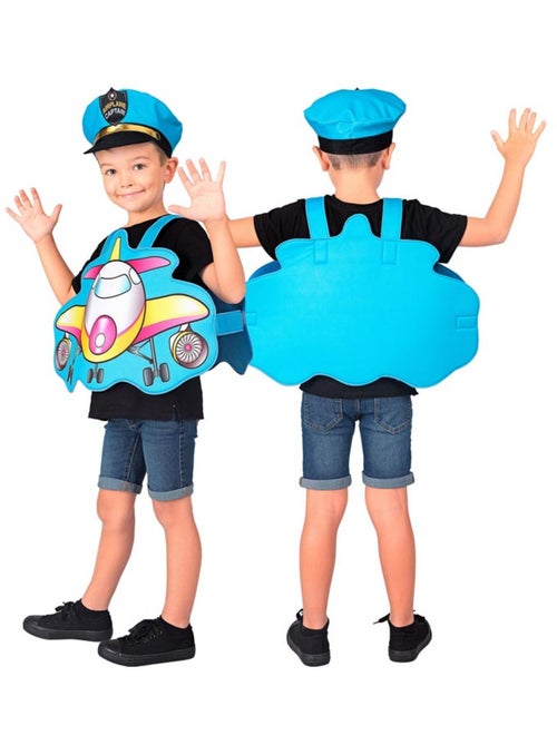 Disfraz de Piloto Avión con gorro - Kiabi