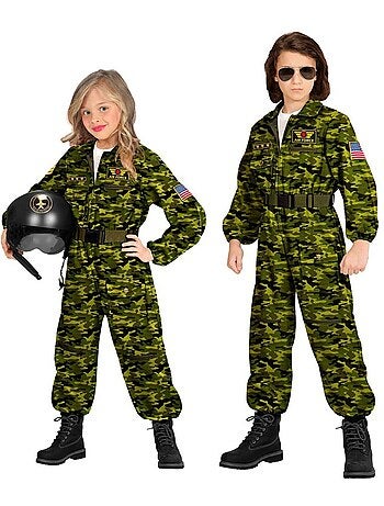 Disfraz de Piloto Jet de Combate Camuflaje