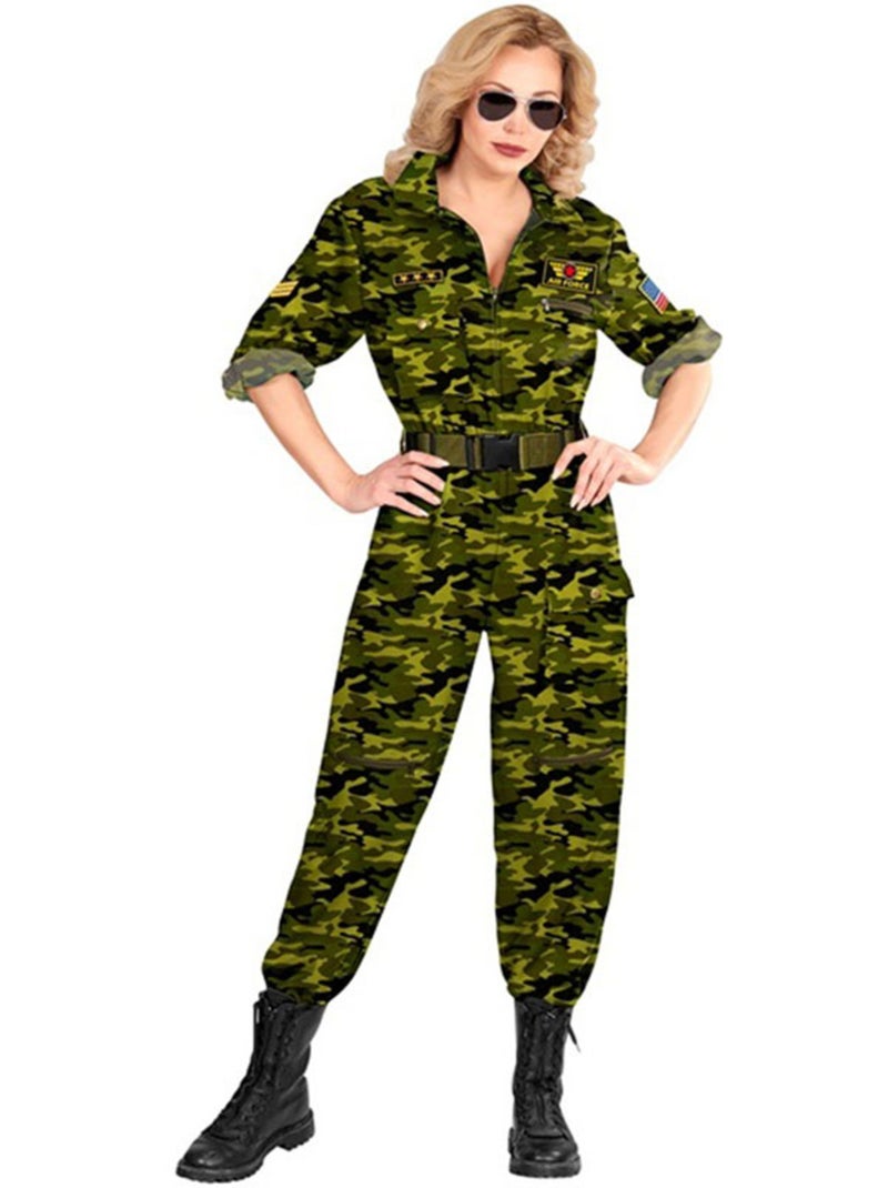 Disfraz de Piloto Militar Camuflaje Multicolor - Kiabi