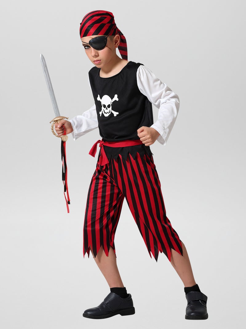 Disfraz de 'pirata' 3 piezas NEGRO - Kiabi