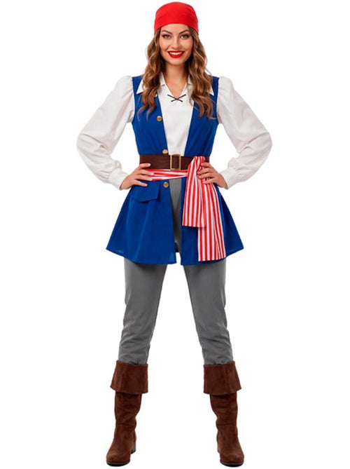 Disfraz de pirata bucanera jackeline para mujer - Kiabi Disfraz de pirata bucanera jackeline para mujer - Kiabi