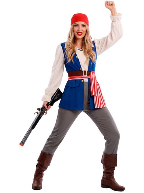 Disfraz de pirata bucanera jackeline para mujer - Kiabi Disfraz de pirata bucanera jackeline para mujer - Kiabi
