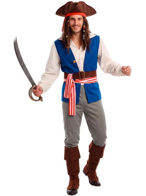 Disfraz de pirata bucanero jack para hombre - Kiabi