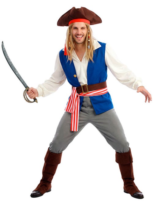 Disfraz de pirata bucanero jack para hombre - Kiabi