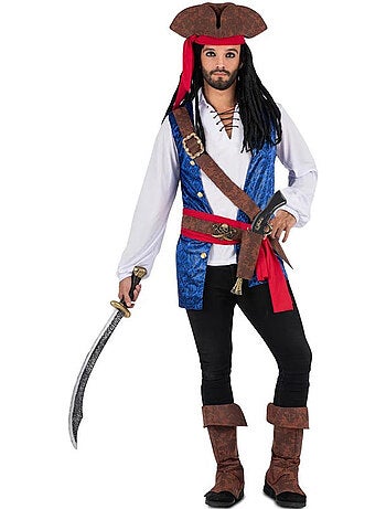 Disfraz de Pirata Caribeño con sombrero