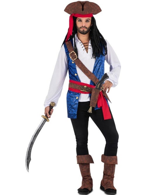 Disfraz de Pirata Caribeño con sombrero - Kiabi