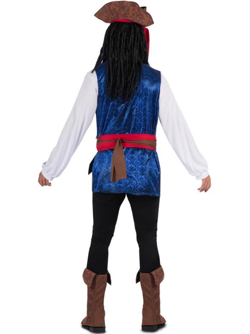 Disfraz de Pirata Caribeño con sombrero Multicolor - Kiabi