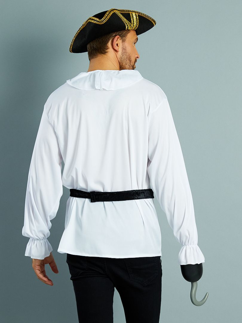 Disfraz de pirata + cinturón - blanco - Kiabi - 12.00€
