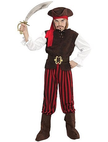 Disfraz de Pirata del Caribe a rayas